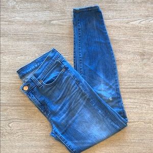 J.CREW toothpick light wash jeans